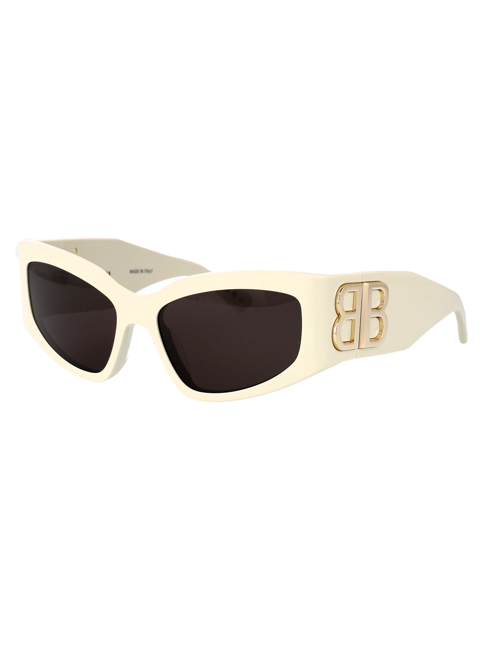 Bb0321s 010 Ivory-ivory-grey Acetate Sunglasses