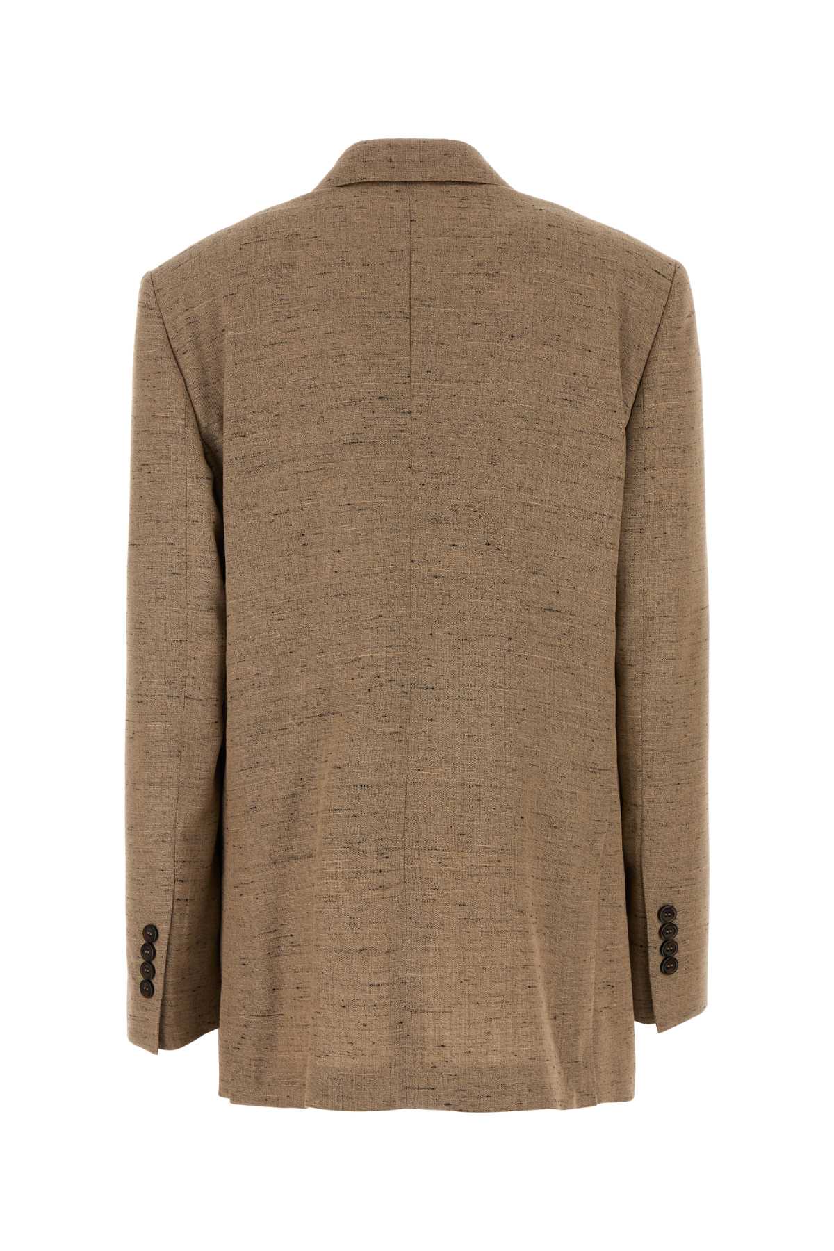 F29yfthumwc S8230 Melangebianchibeig Exterior: Viscose Linen Nylon Giacche E Gilet