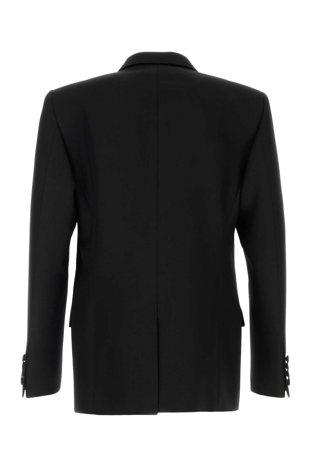 Black Polyester Blend Jacket Nero Giacche E Gilet