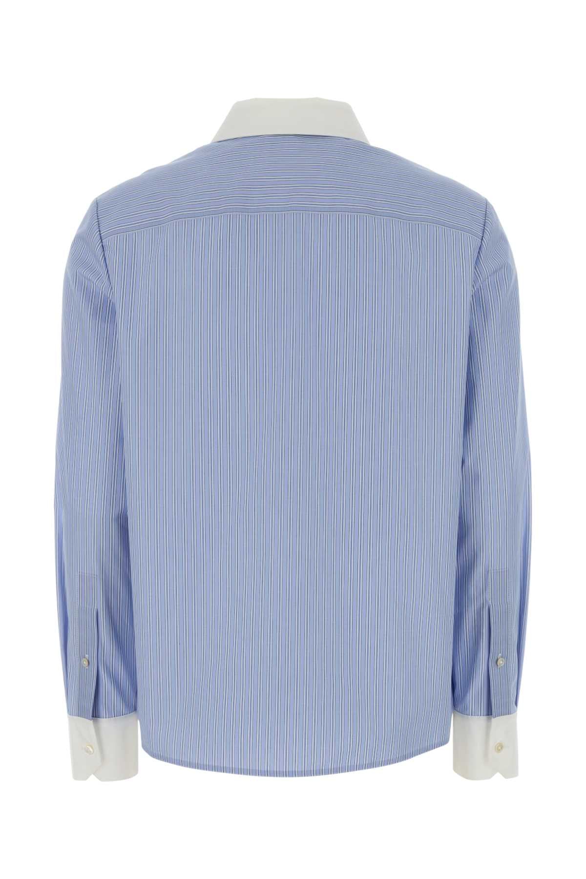 Embroidered Poplin Shirt Righeblu Cotton Exclusive Of Trim Camicie