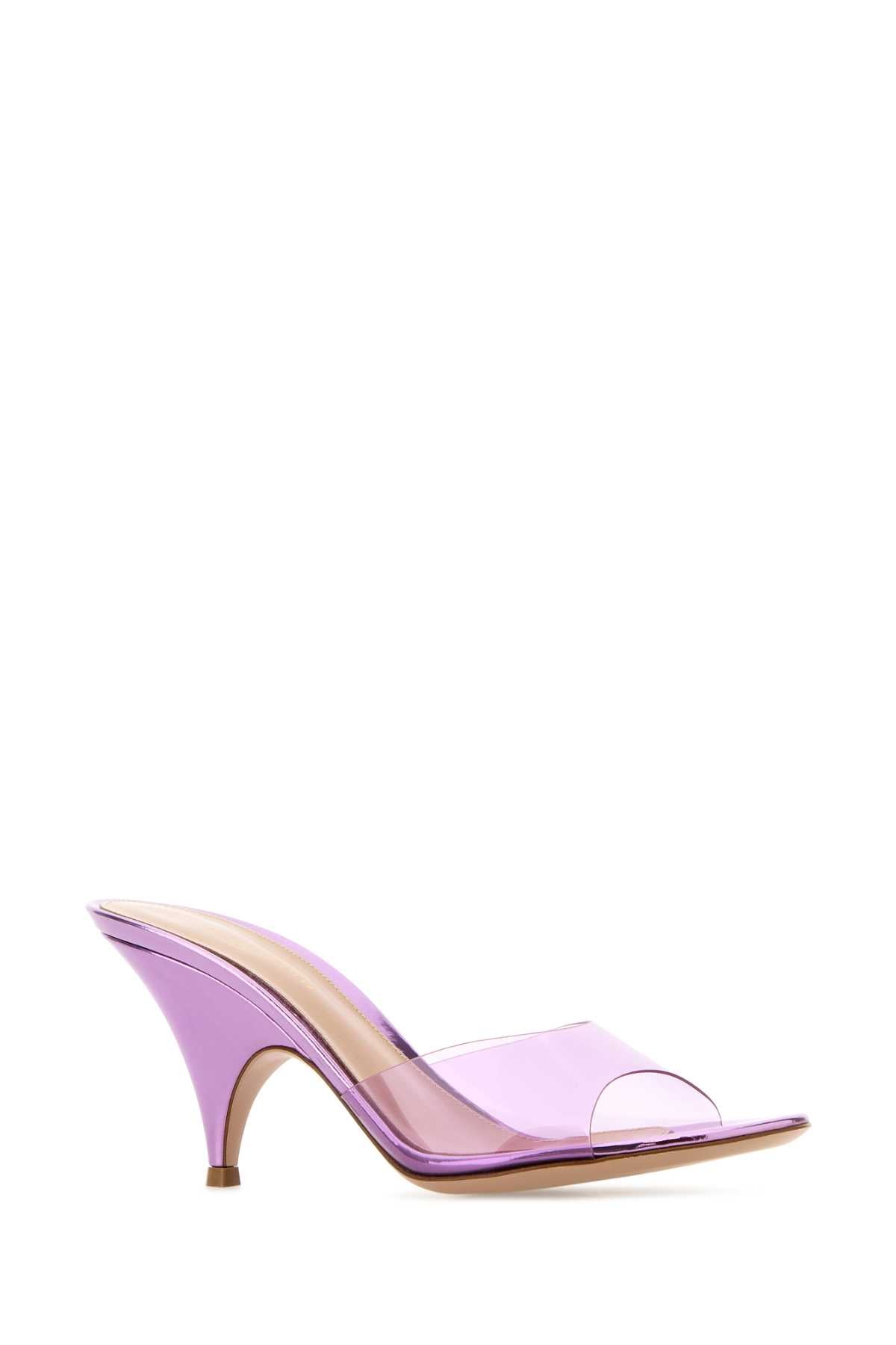 Lilac Pvc Sofia Mules Freesiafreesia Tpuno Lining Sandali
