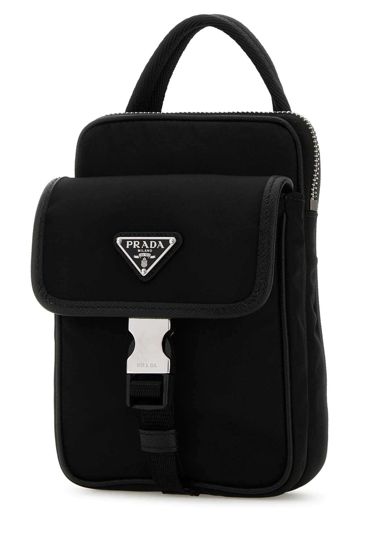 Black Re-Nylon Phone Case Nero Poliammidericiclata-vitello Cover
