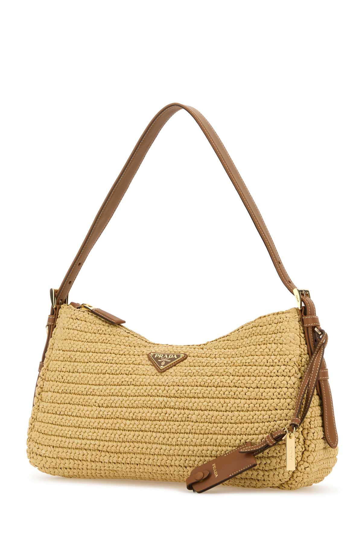 Raffia Large Aimã©e Shoulder Bag Naturale Vi-calfleather Borse A Mano