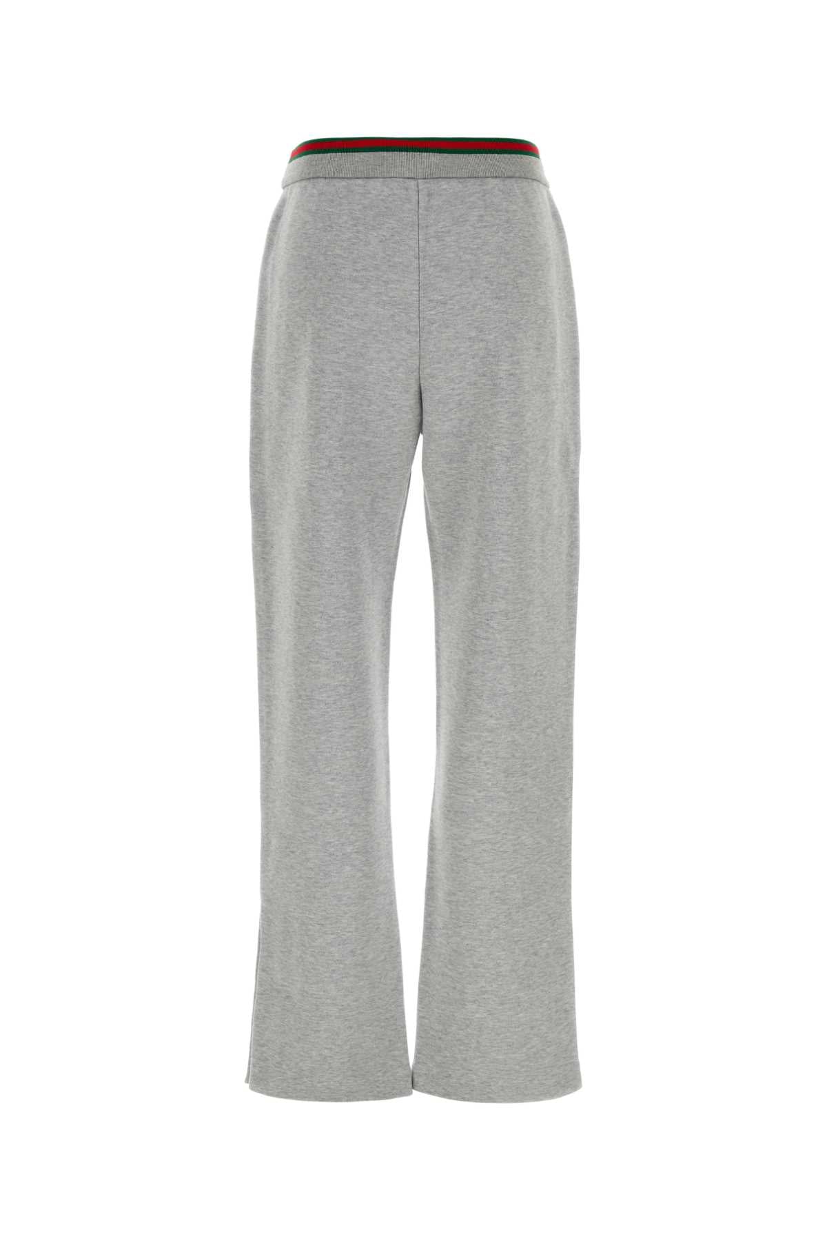 Greymelange Exterior: Cotton Nylon Pantaloni