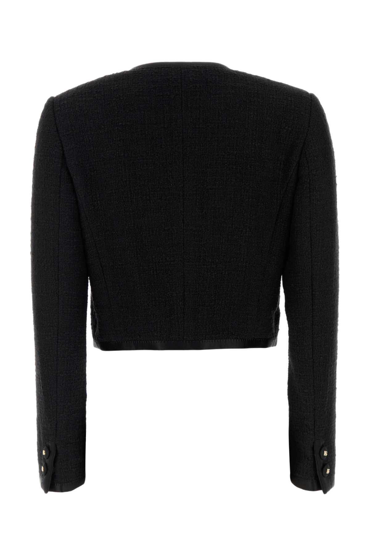 Black Boucle Blazer Nero Giacche E Gilet