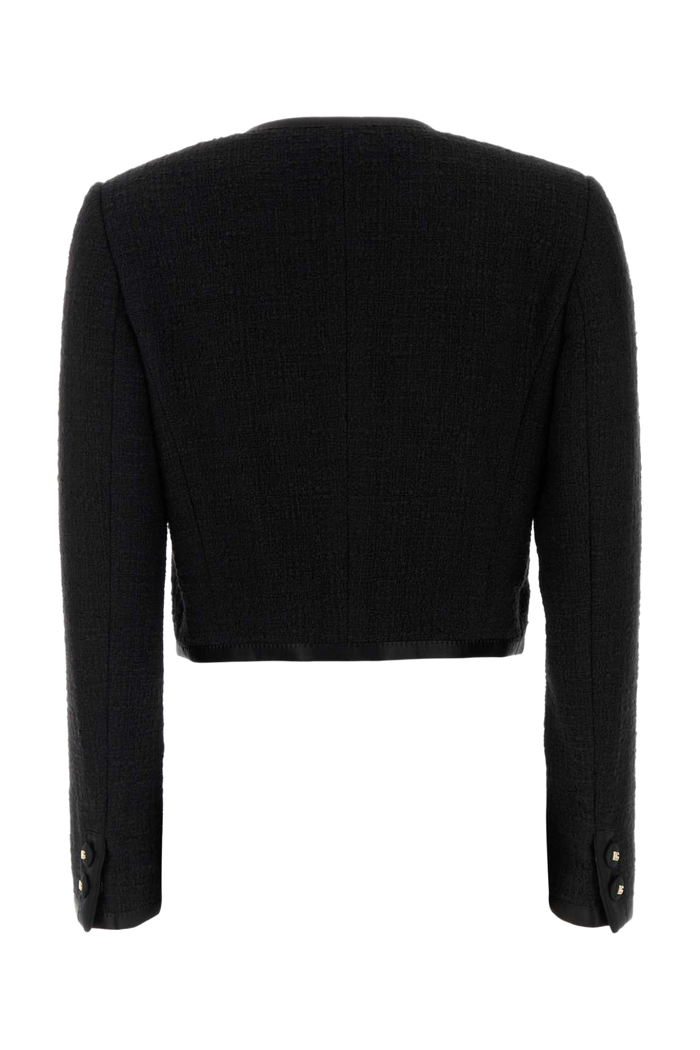 Black Boucle Blazer Nero Giacche E Gilet