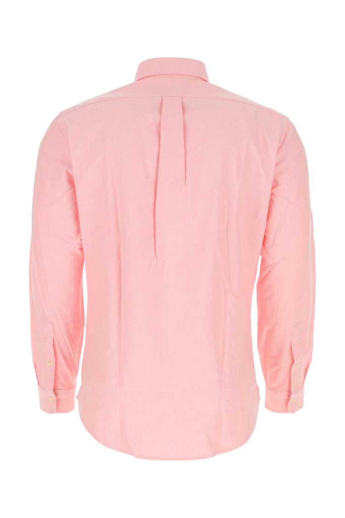 Pastel Pink Oxford Shirt Exterior: Cotton Camicie