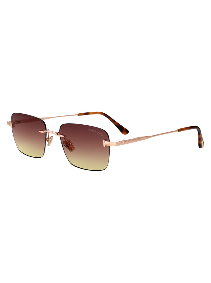 Oro Rosé Lucido / Specchiato Metal Sunglasses