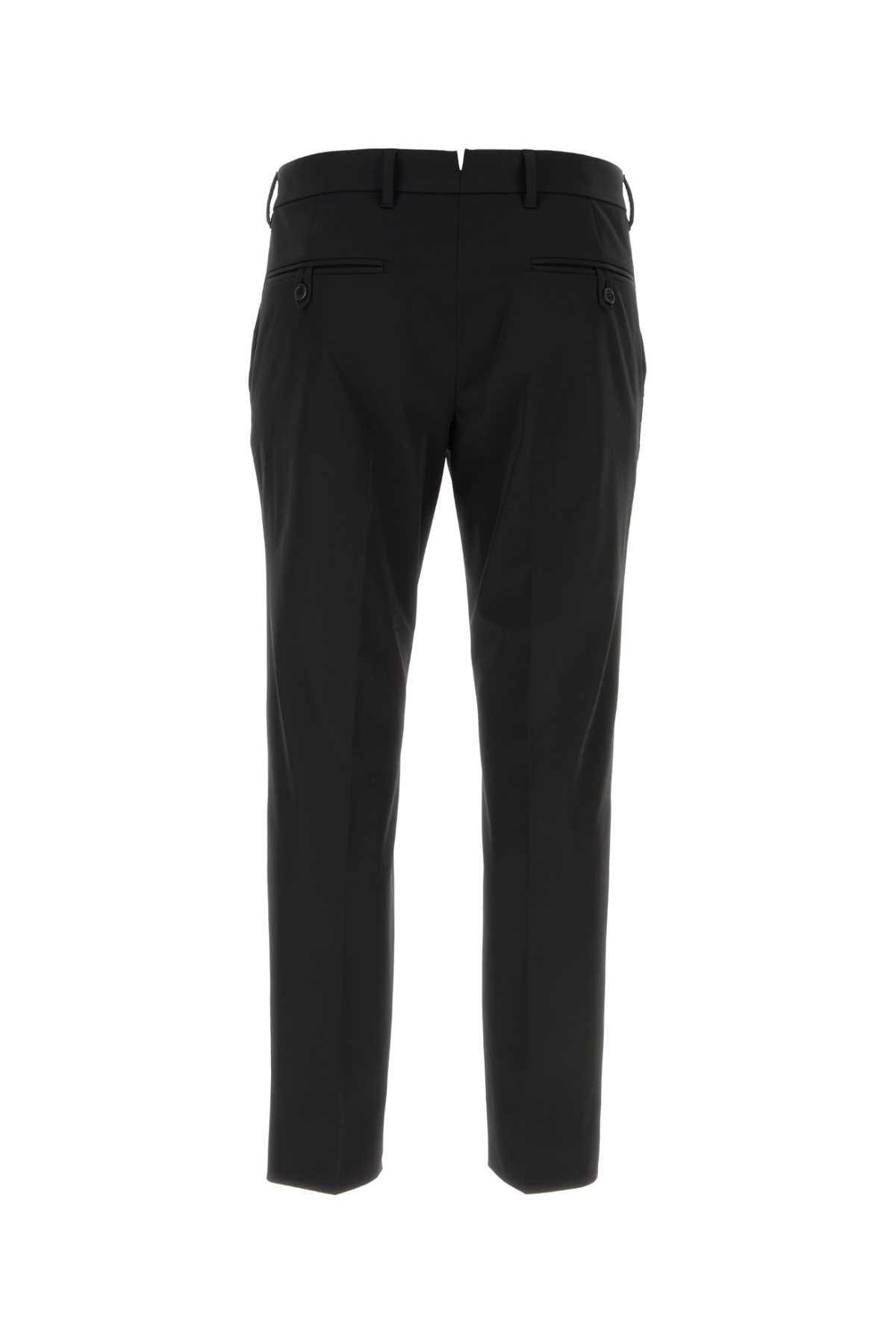 Nero Earecycledpolyester Pantaloni