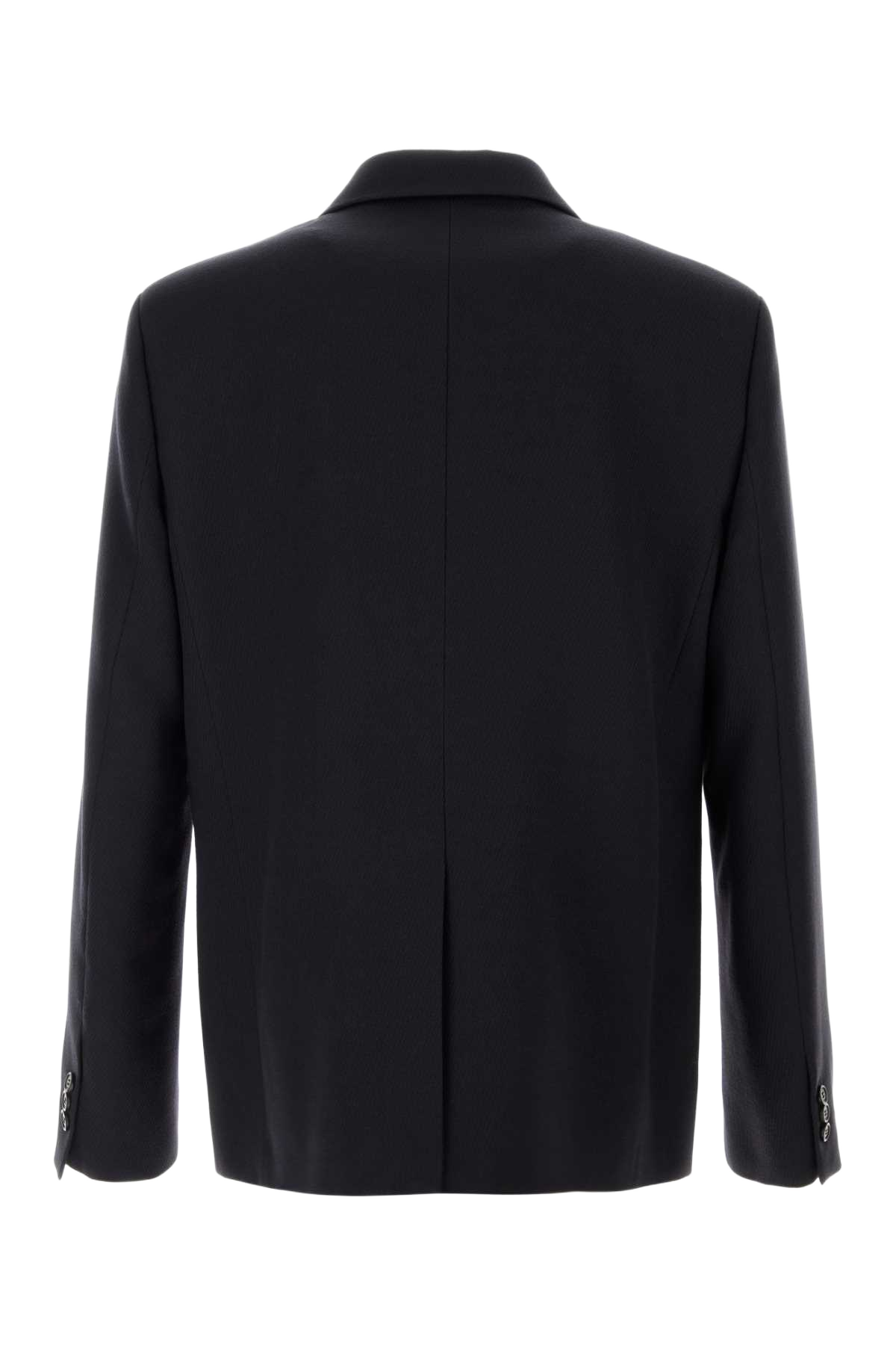 Navy Blue Wool Blazer Darknavyblue Giacche E Gilet