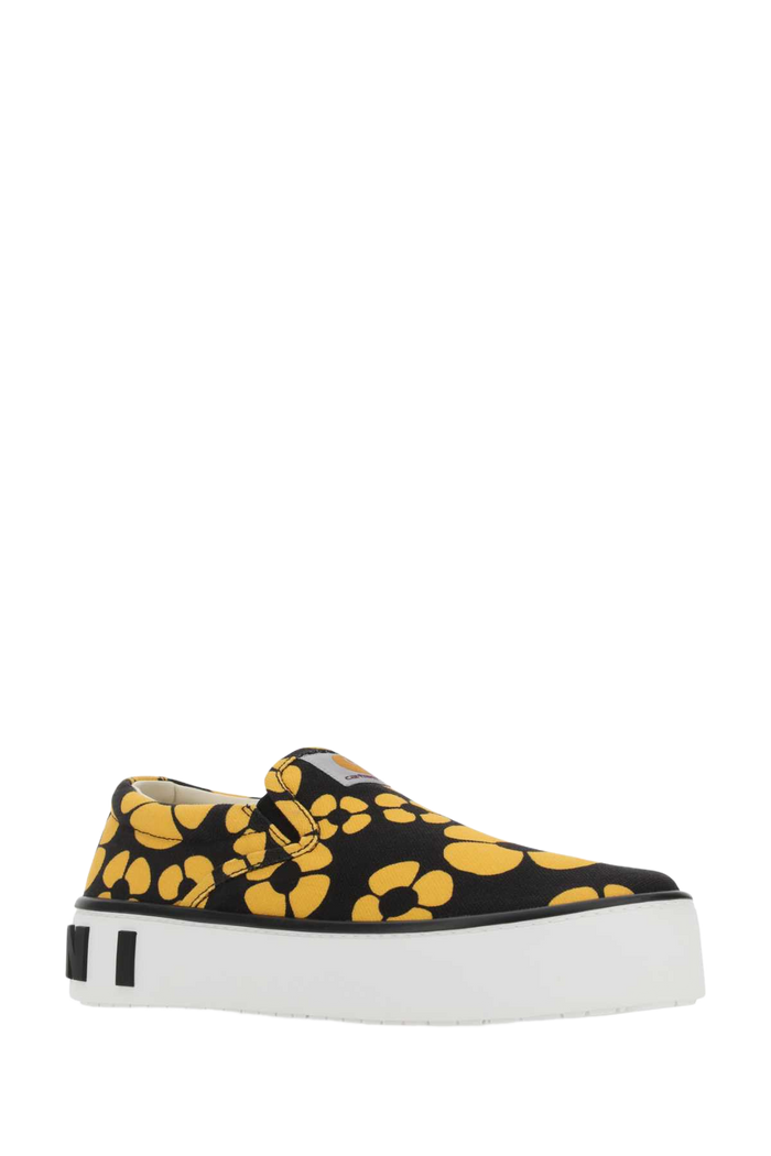 Printed Canvas Slip Ons Zo266 Sneaker