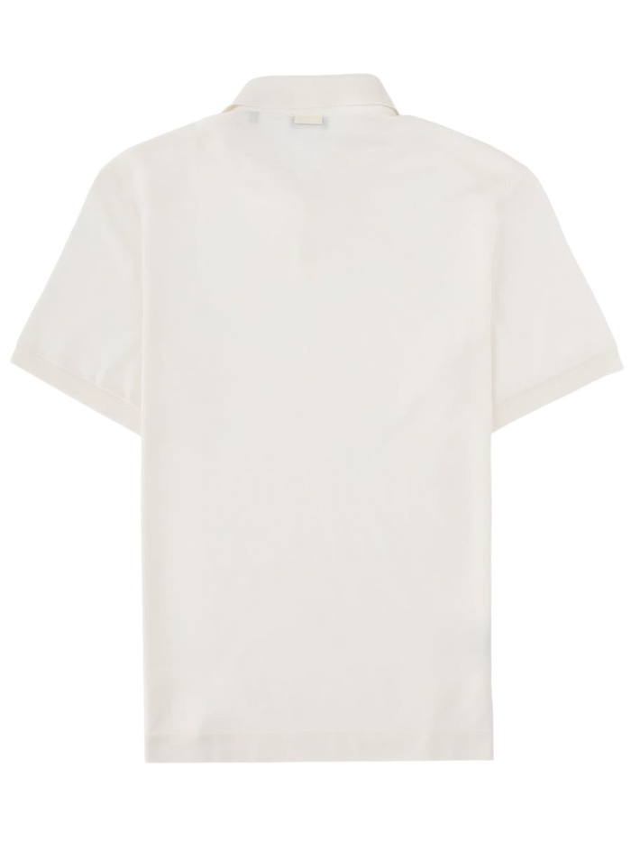 Polo In Cotone E Seta White Cotton Mulberry Silk Shirts