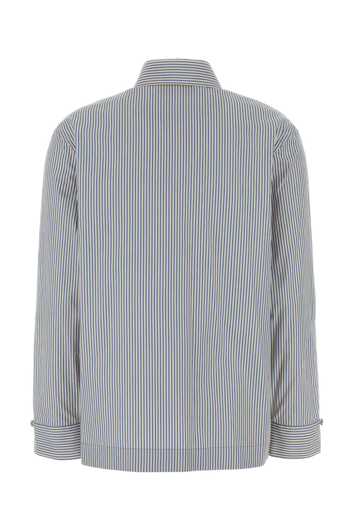 Embroidered Poplin Shirt Anise-26 Exterior: Cotton Camicie
