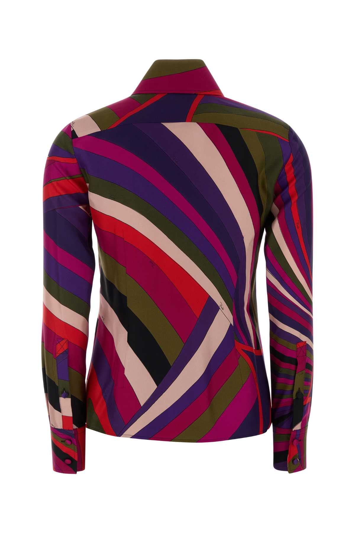 Printed Silk Shirt Muticolor Exterior: Camicie