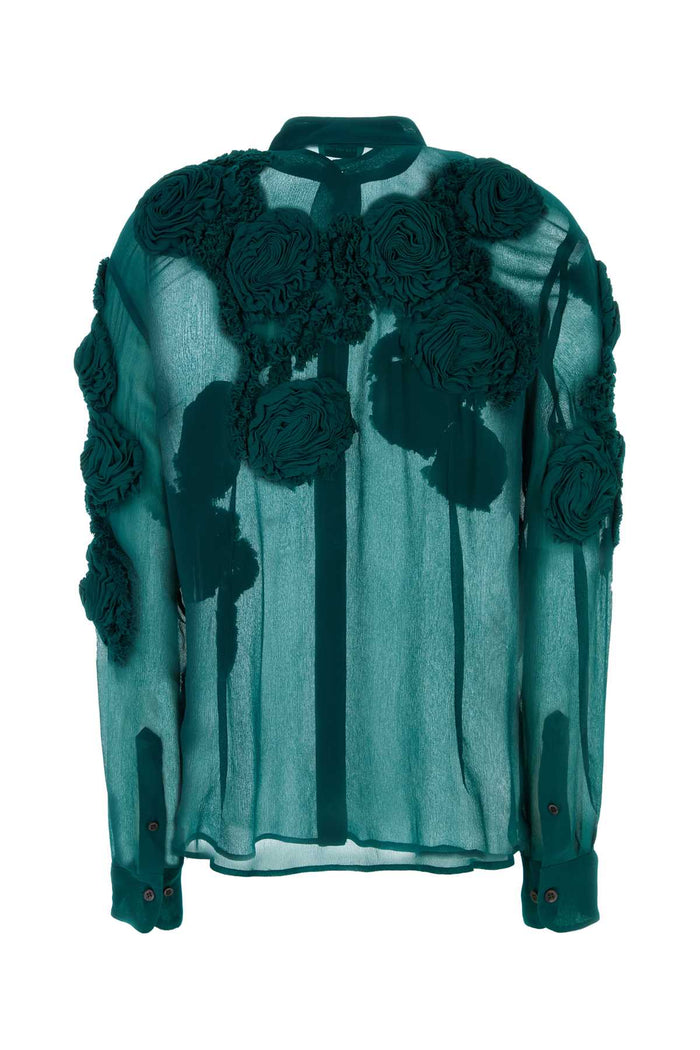 2610107623376 508 Petrol Exterior: Viscose Camicie
