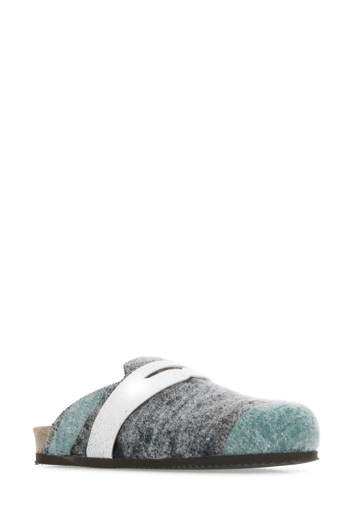 Multicolor Fabric Slippers