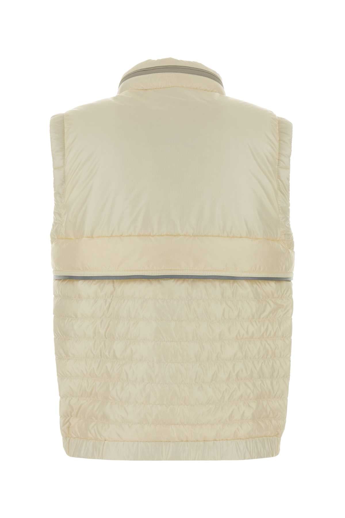 Cream Nylon Gumiane Down Jacket 04a Piumini