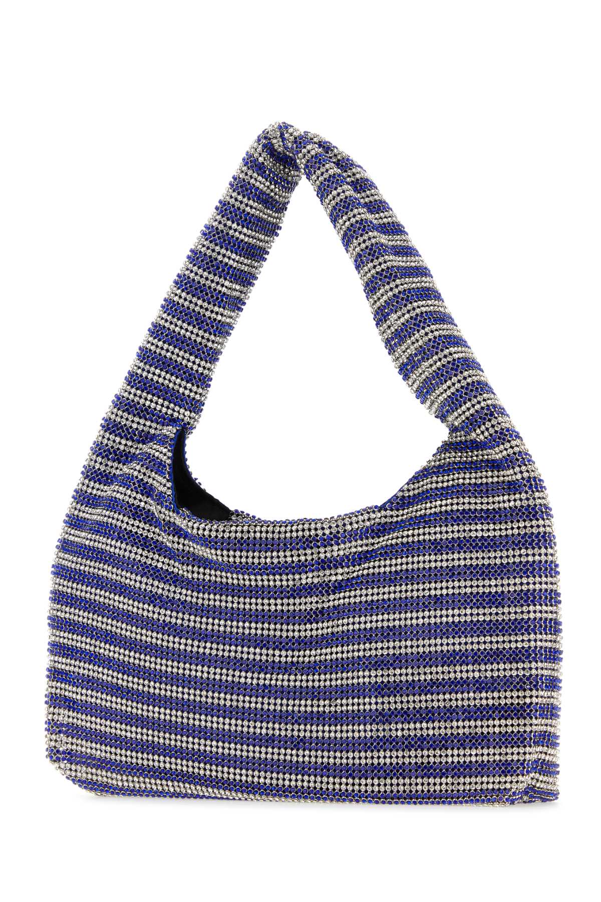 Two-Tone Rhinestones Mini Handbag Cobaltstripe Borse A Mano