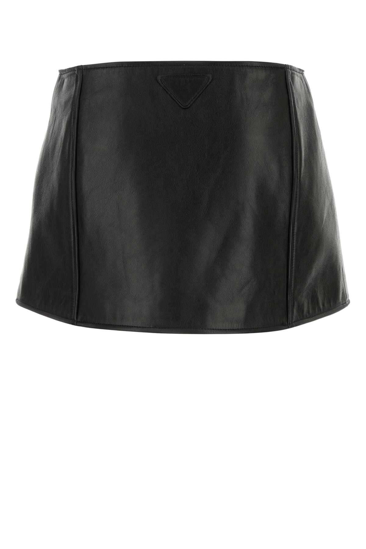 Black Leather Mini Skirt Nero Gonne
