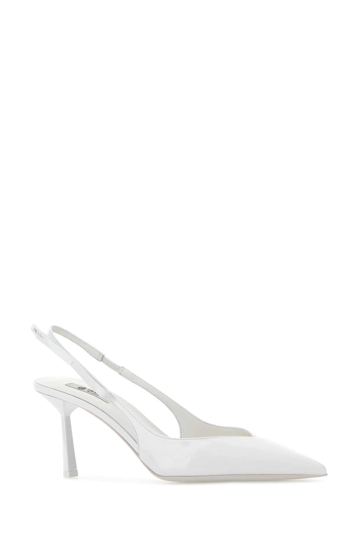 Bianco Scarpe Con Tacco