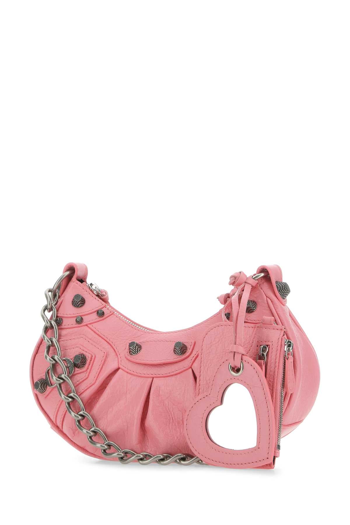 Pink Nappa Leather Le Cagole Xs Crossbody Bag 5812 Borse A Tracolla
