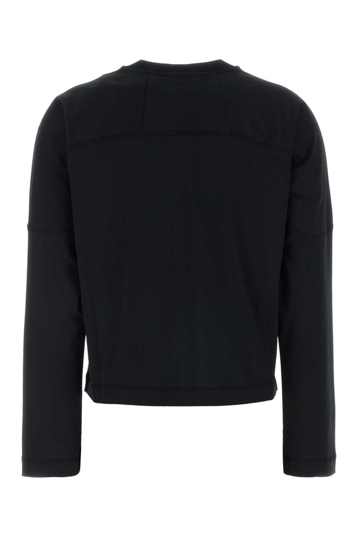 Midnight Blue Cotton T-Shirt Nero Exterior