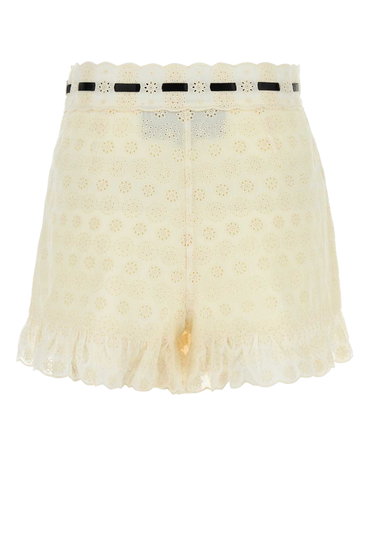 Ivory Lace Shorts Avorio
