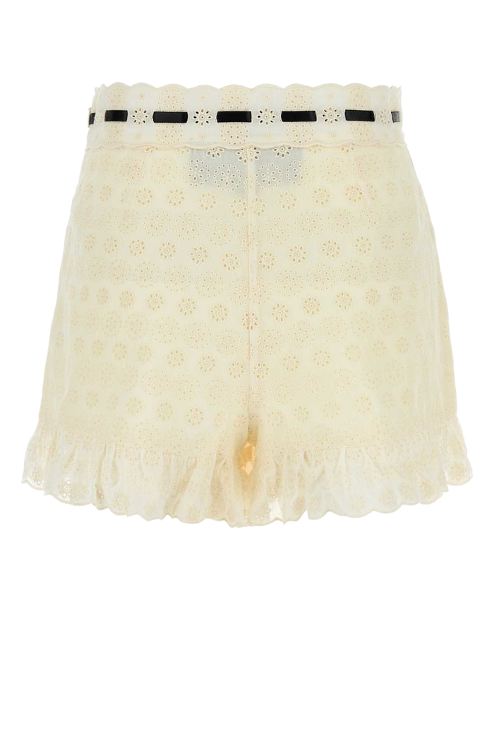 Ivory Lace Shorts Avorio
