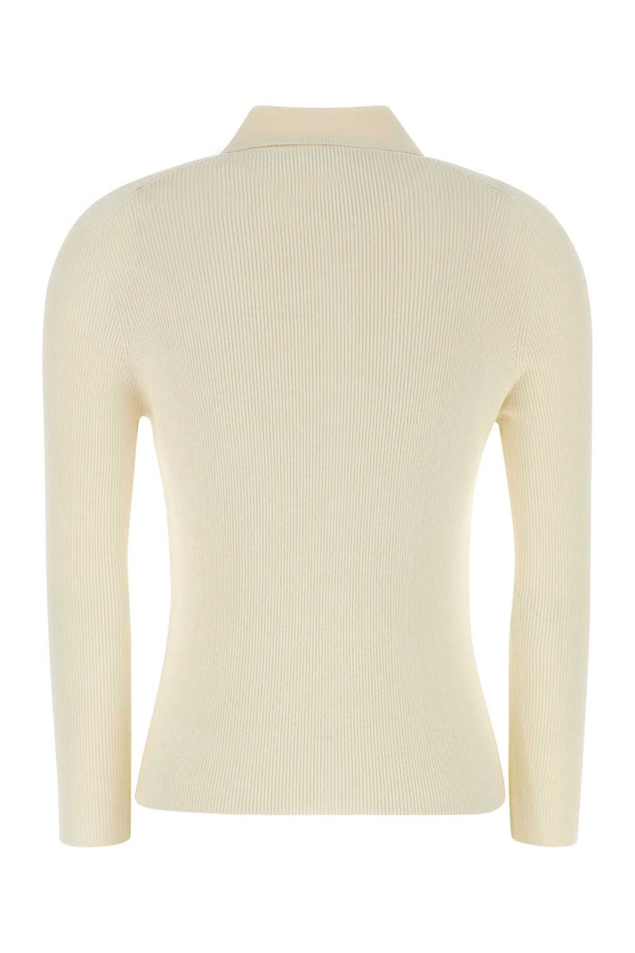 Ivory Exterior: Wool Silk Elastane Camicie