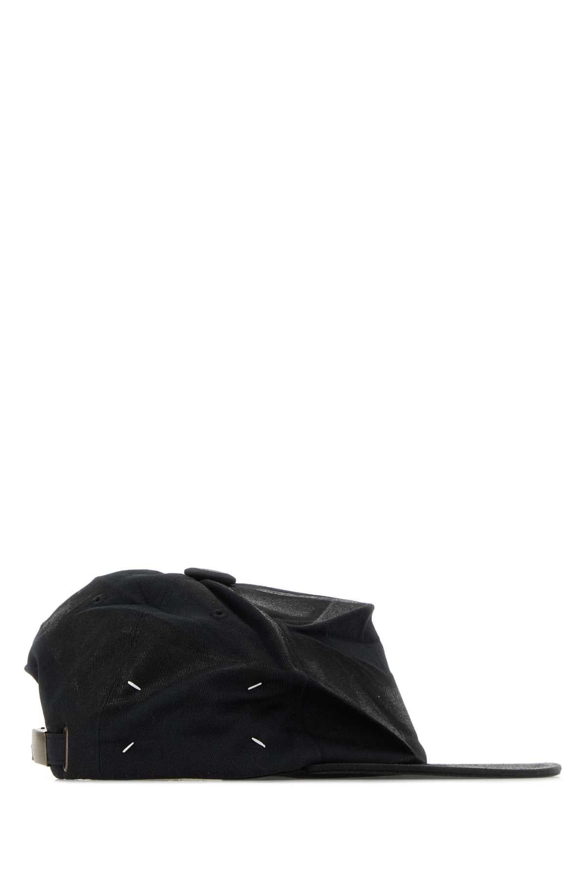 Black Cotton Baseball Cap Cappelli
