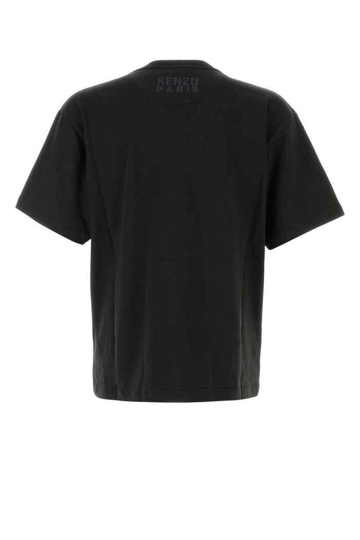 Black Cotton Oversize T-Shirt Exterior