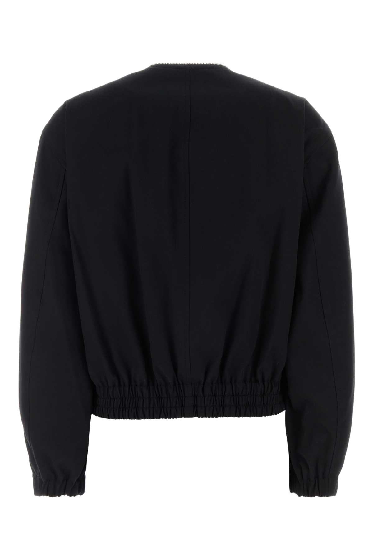Black Cotton Bomber Jacket Giubbini