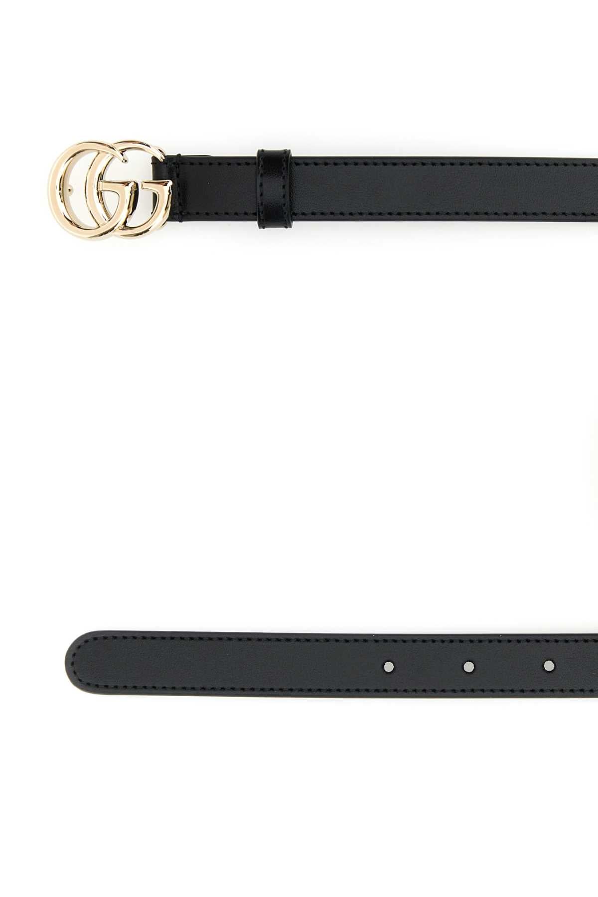 Black Calf Skin Cinture