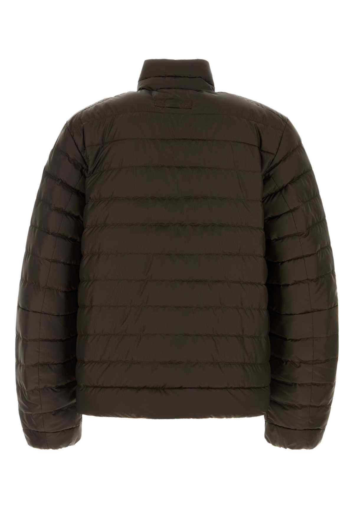 Chocolate Polyester Stratus Down Jacket Terraterra Giacche E Gilet