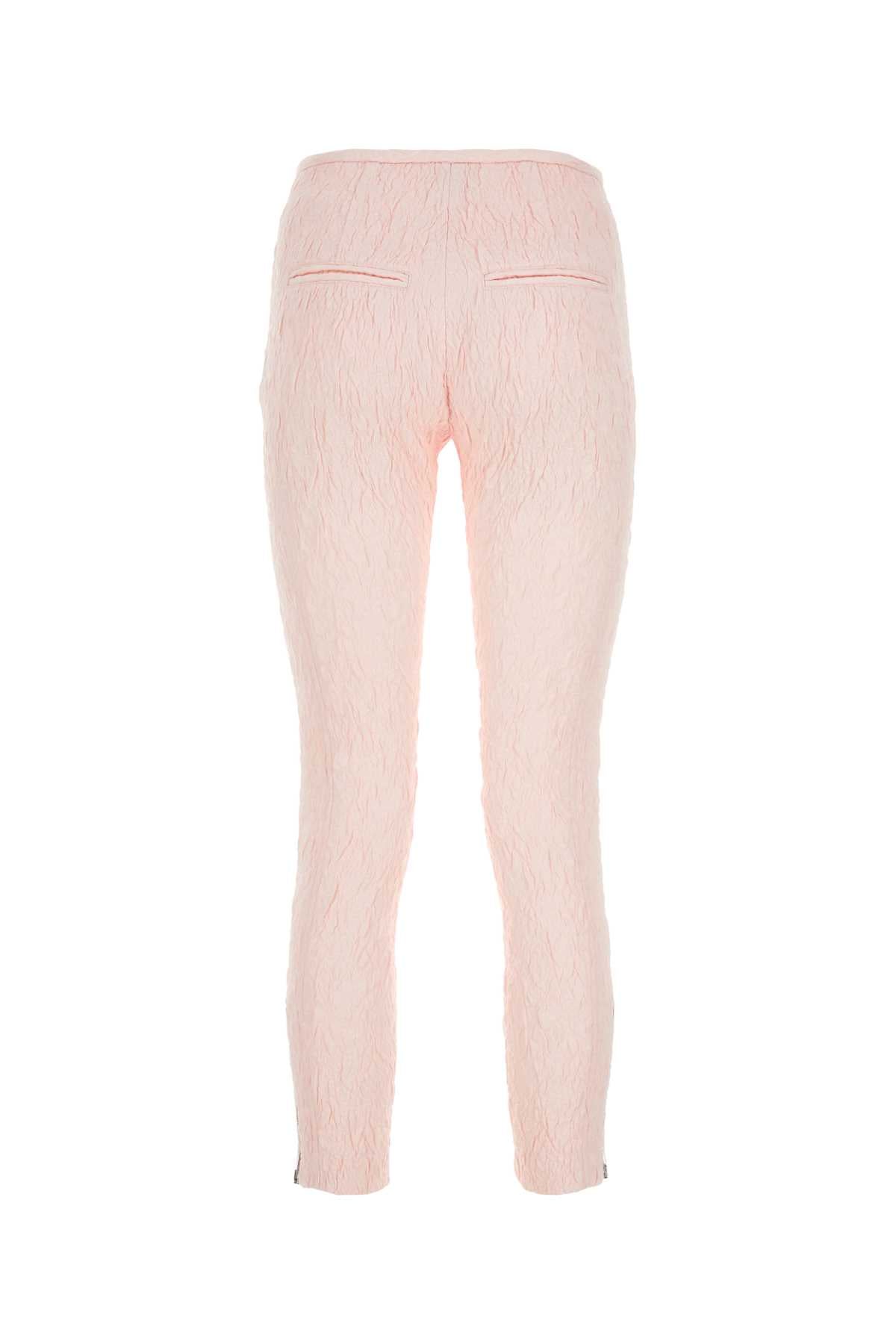 Light Pink Polyester Blend Pernel Pant Lightpink Pantaloni