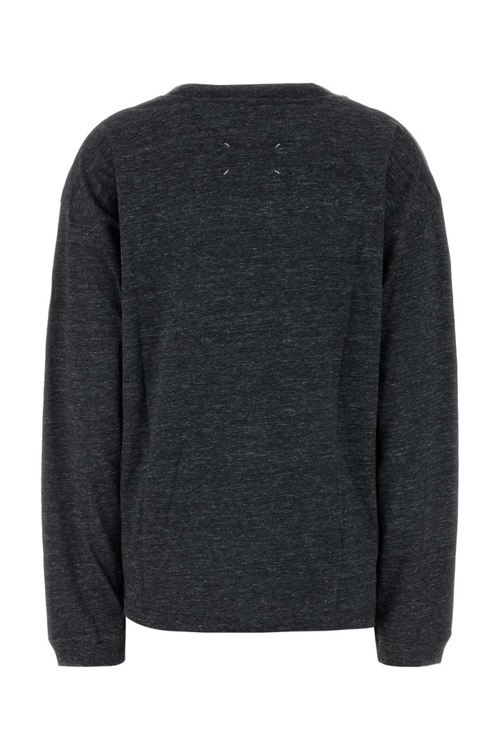 Darkgreymelange Exterior: Cotton T-shirt