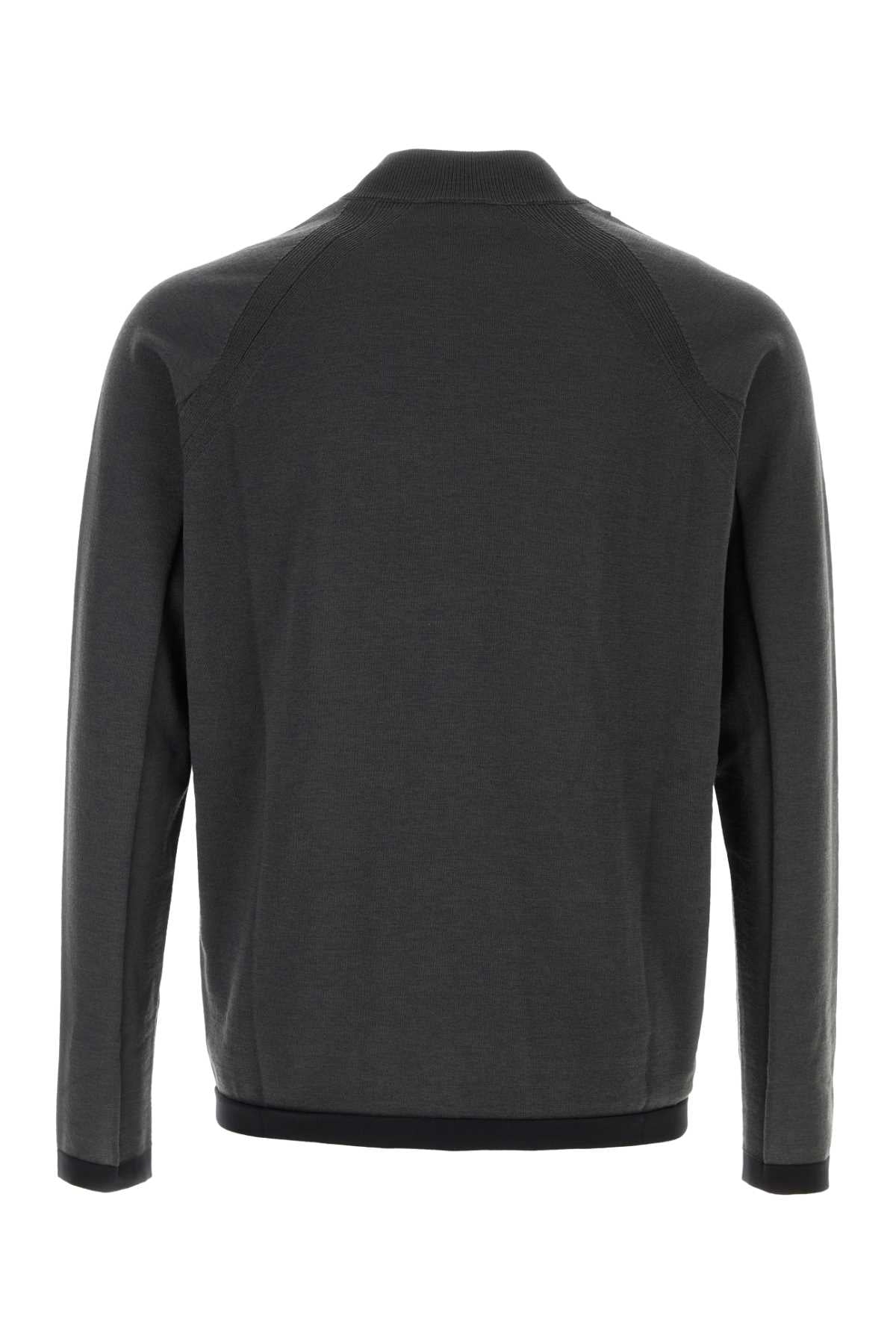 Charcoal Wool Blend Sweater Leadgrey Maglieria