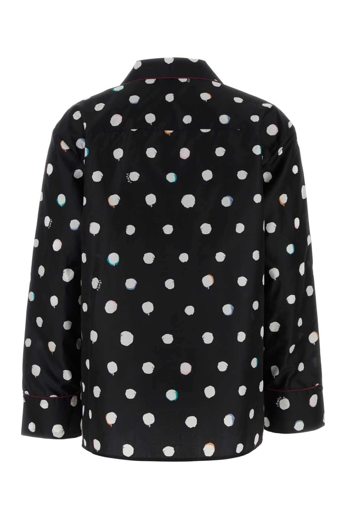 Printed Silk Shirt Dots Exterior: Camicie