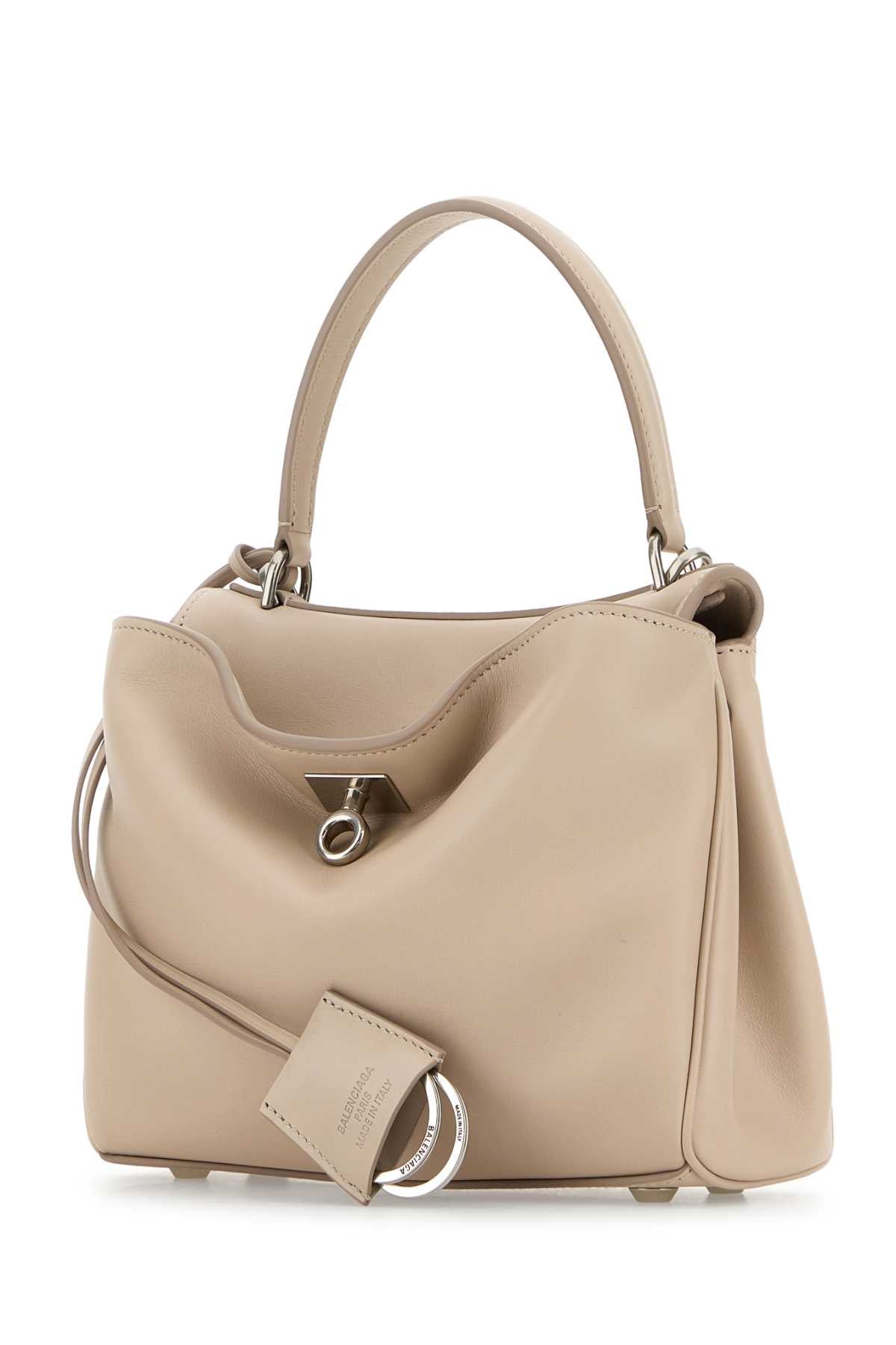 Powder Pink Leather Mini Rodeo Handbag Almond Borse A Mano