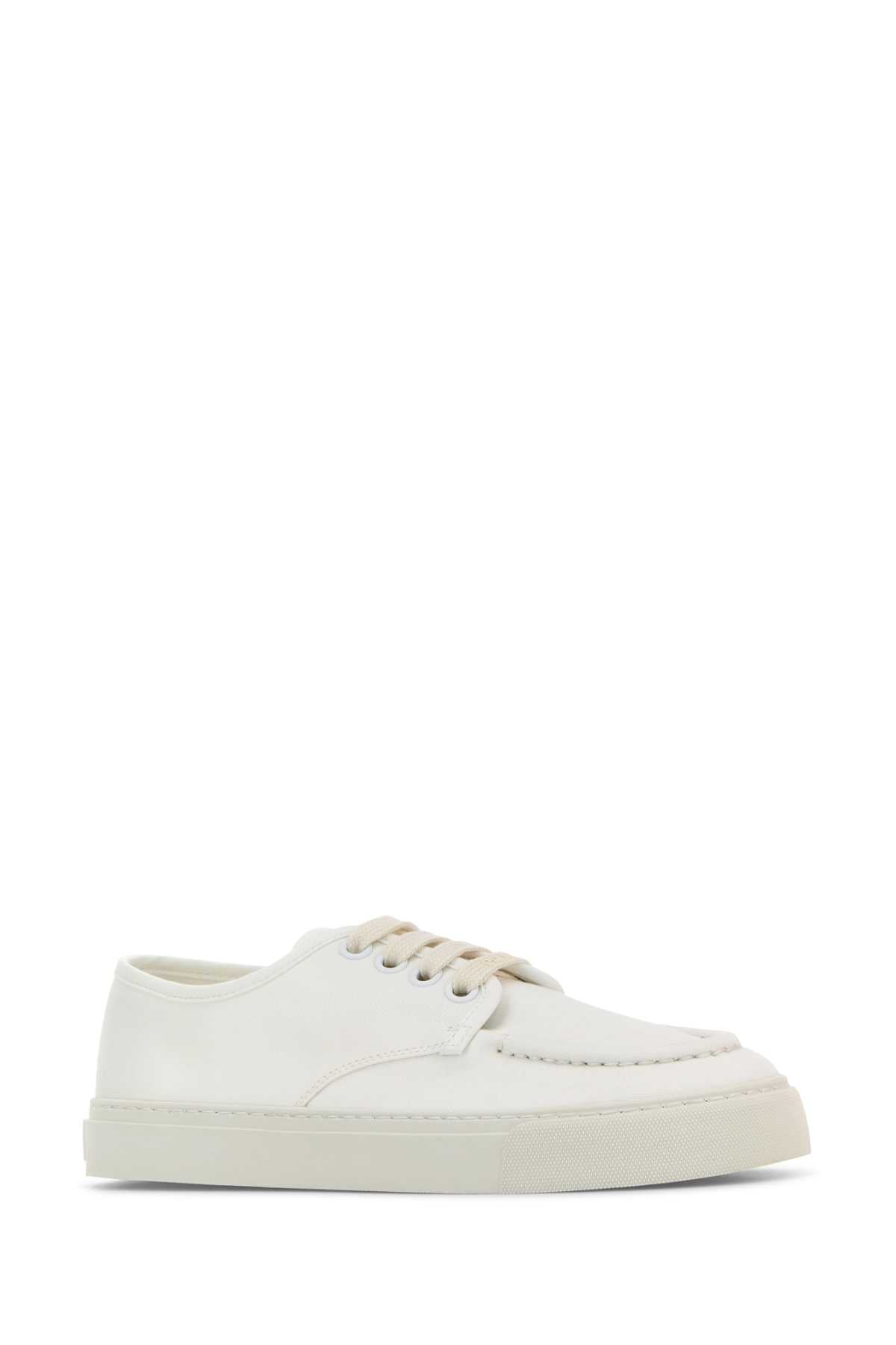 White Canvas Sneakers Bianco