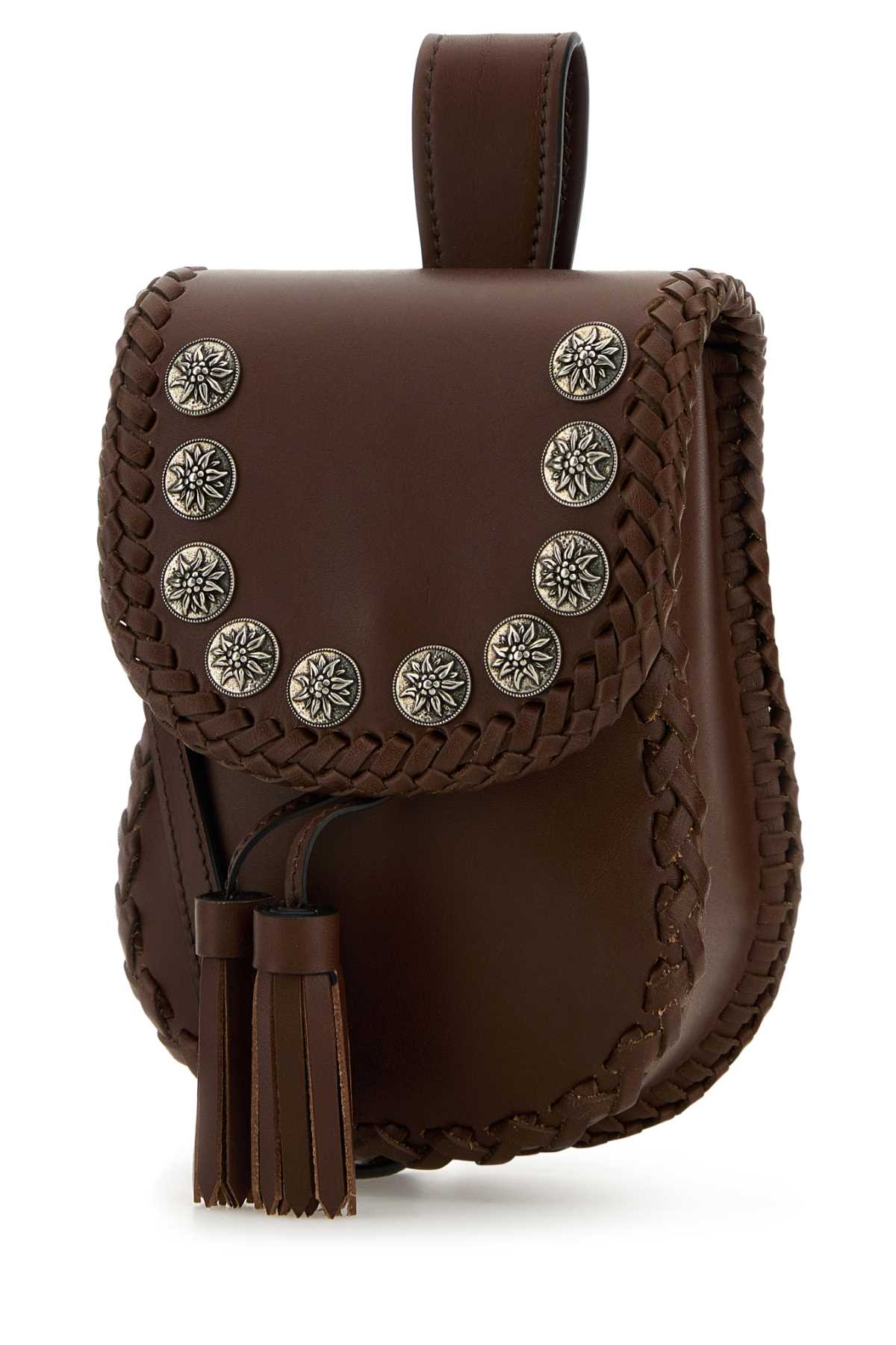 Brown Leather Crossbody Bag Palissandro Vitello Borse A Tracolla