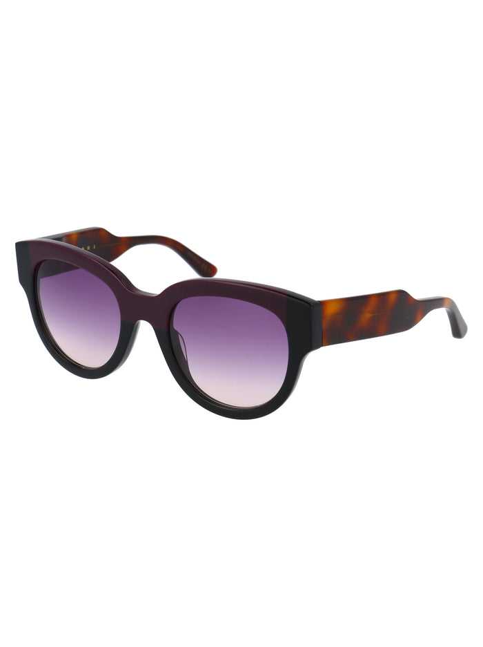 Me600s 600 Wine Black Acetate Sunglasses