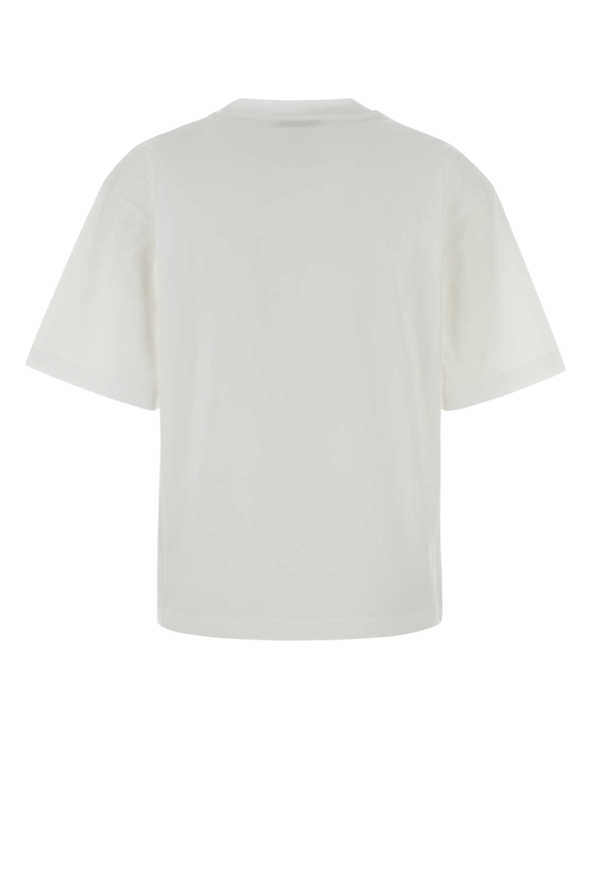 White Cotton T-Shirt Exterior: Maglie