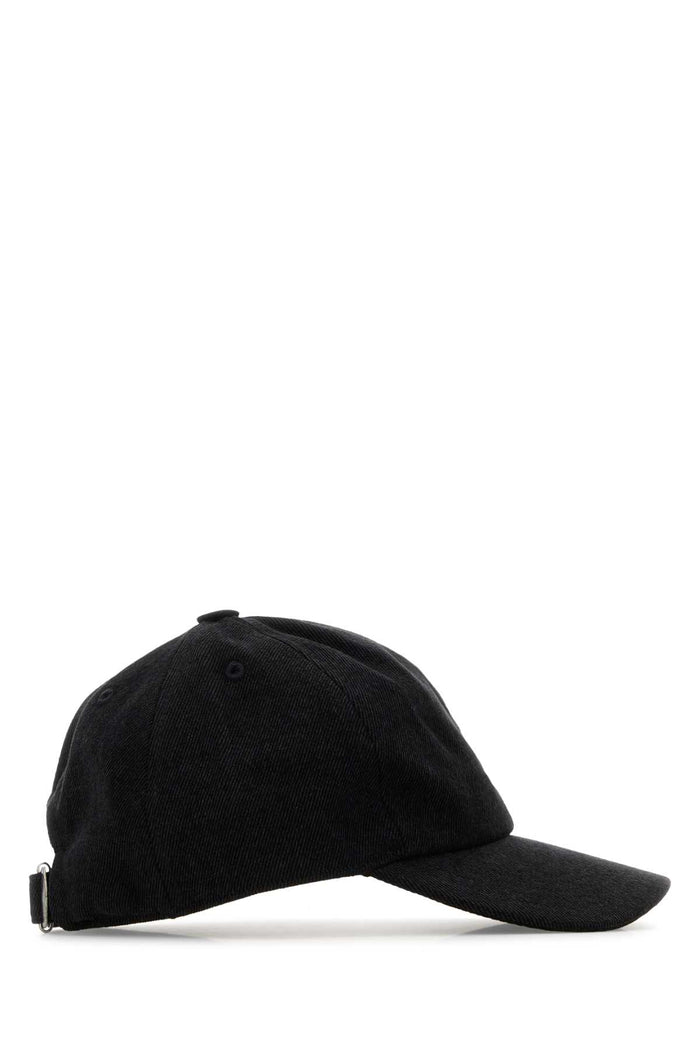 Black Cotton Tomas Baseball Cap Fadedblack Cappelli