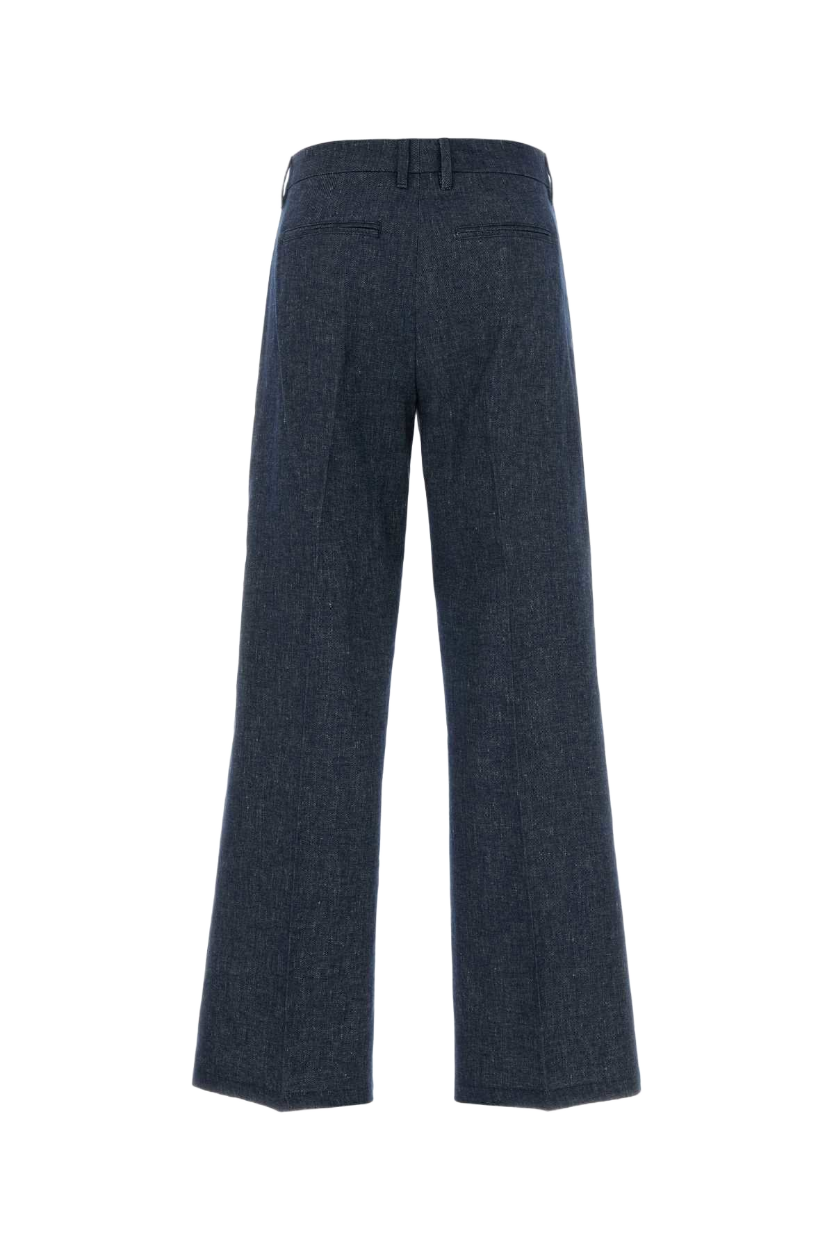 Blue Chambray Abete Pant Blu Marino Pantaloni