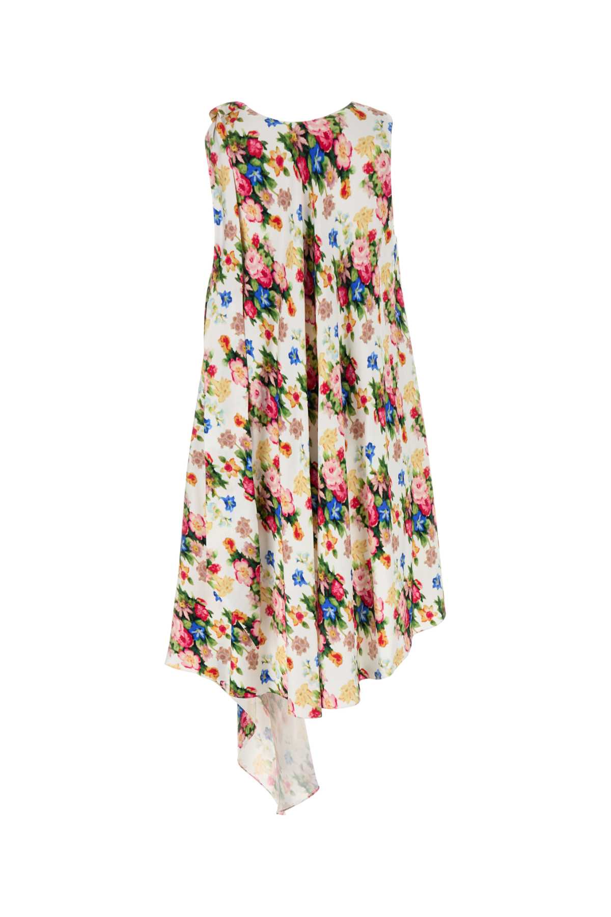Printed Silk Dress Asymmetricdress Exterior: Abiti