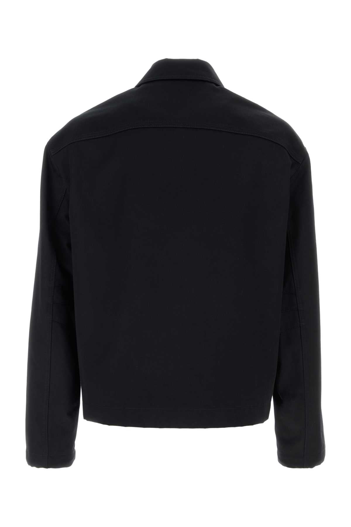 Midnight Blue Gabardine Jacket Navy Exterior: Cotton Giubbini