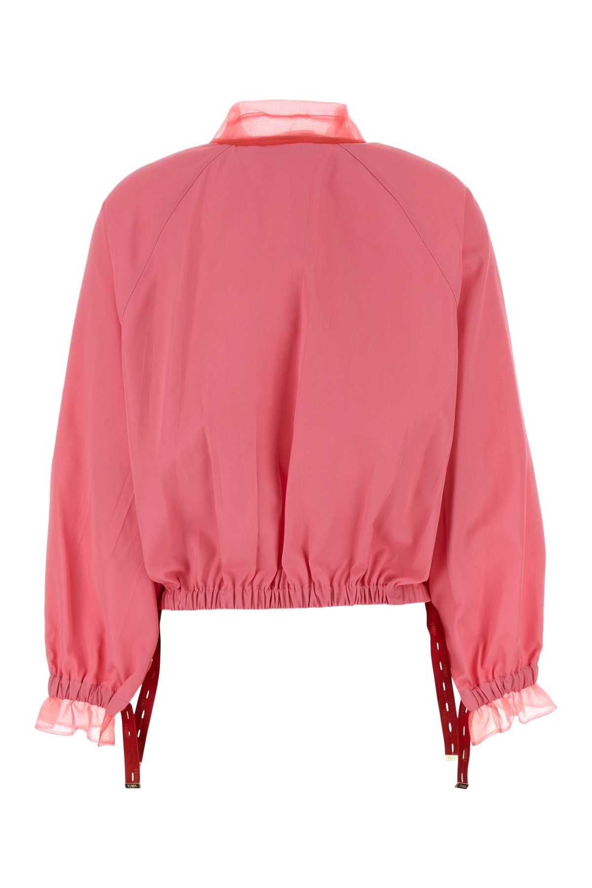 Fluo Pink Viscose Blend Jacket Azalea-26 Giacche E Gilet