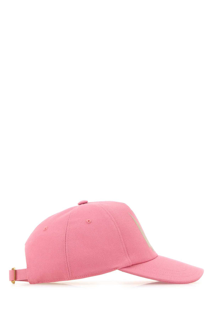 Pink Cotton Baseball Cap Rosaanticoburro Cappelli E Fasce Per Capelli