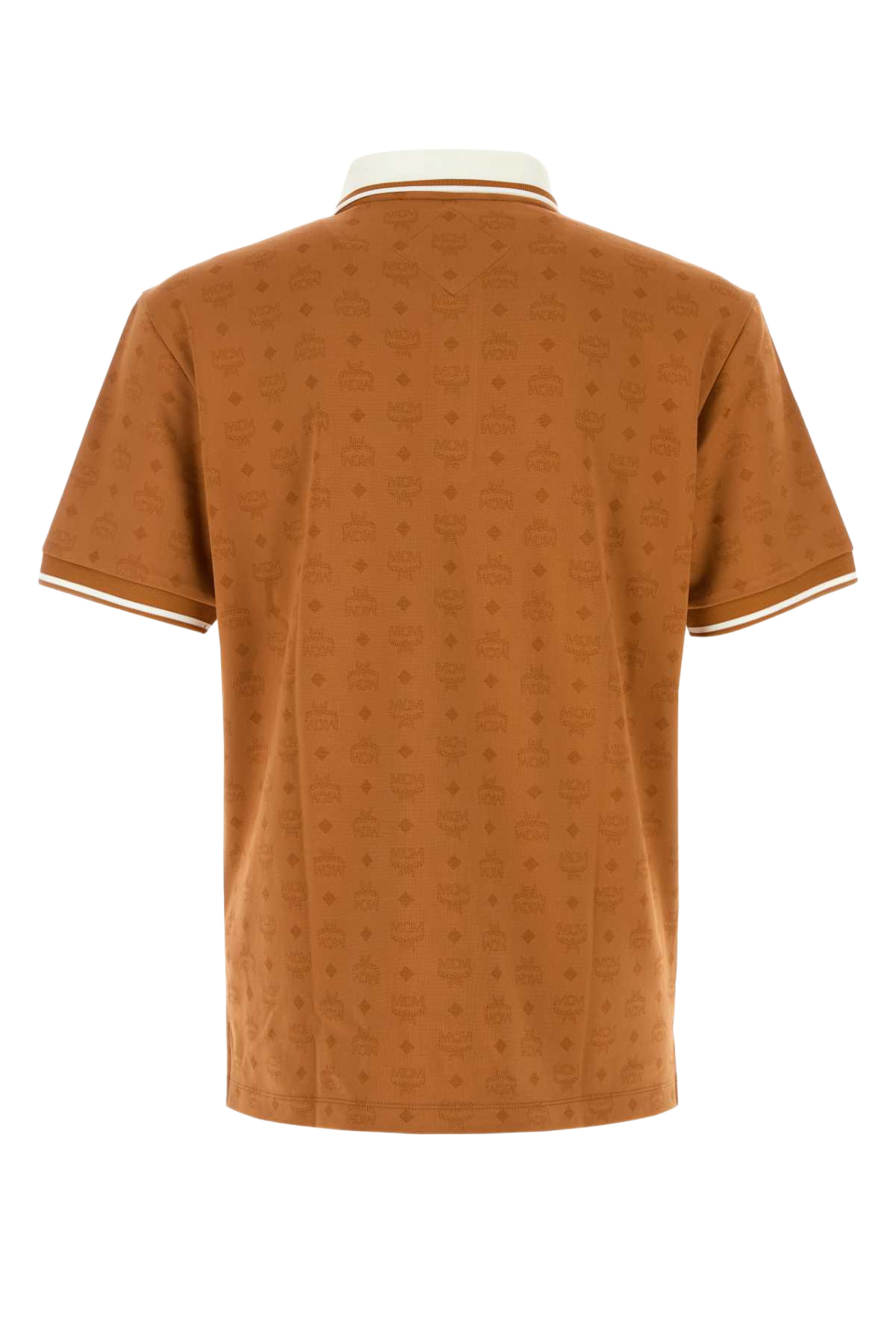 Orange Piquet Polo Shirt Cognac Exterior: Nylon Cotton Short